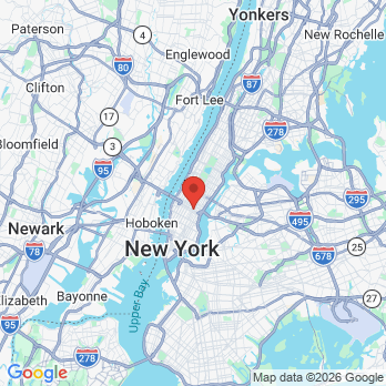 Map to Gentle Touch Dental, P.C. Dr. Monika Kurzatkowski office in Manhattan, NY