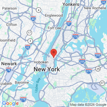 Map to Milano Dental Studio office in New York, NY