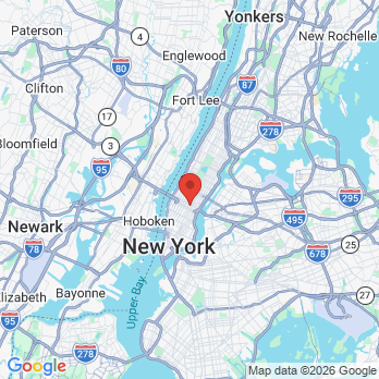 Map to 212 Dental Care office in Manhattan, NY