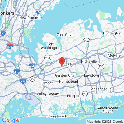Map to  office in Williston Park, NY
