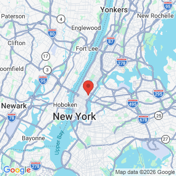 Map to Lal Kunal DDS office in Manhattan, NY