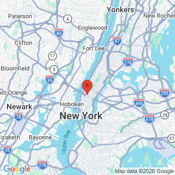 Map to Midtown Dental office in New York, NY