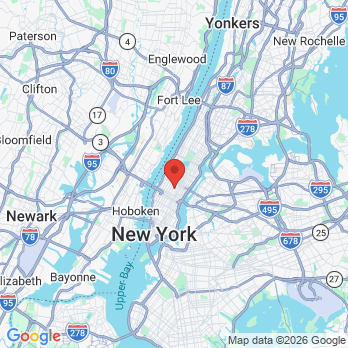 Map to Dr. Alex Rubinov office in Manhattan, NY