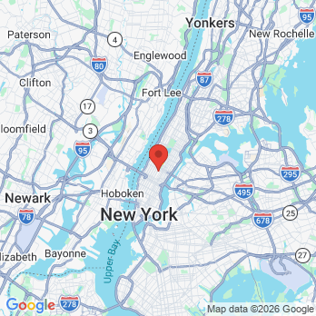 Map to Rozenberg Dental NYC office in Manhattan, NY