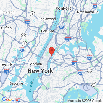Map to New York Healthy Smiles Dentistry office in New York, NY