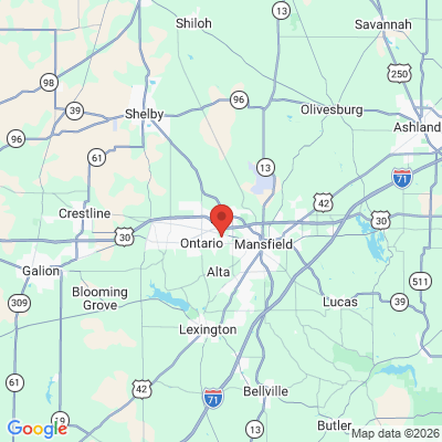 Map to  office in Mansfield, OH