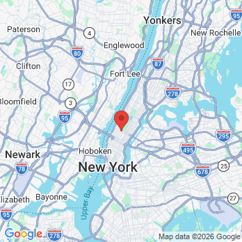 Map to Dental Life office in New York, NY