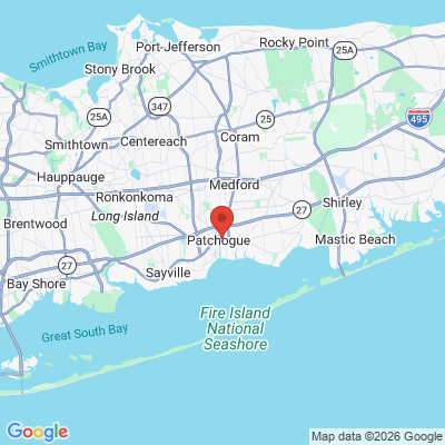 Map to  office in Patchogue, NY