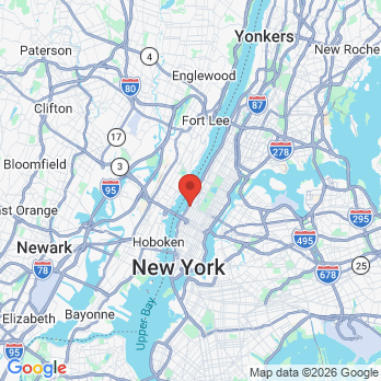 Map to Century Dentistry Center office in New York, NY