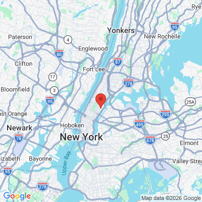 Map to National Dental -  Upper East Side office in Manhattan, NY