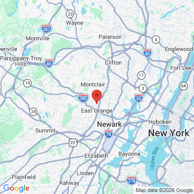 Map to  office in East Orange, NJ