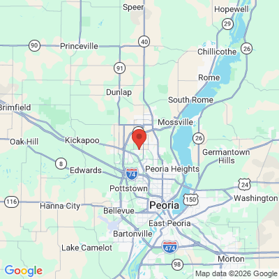 Map to  office in Peoria, IL