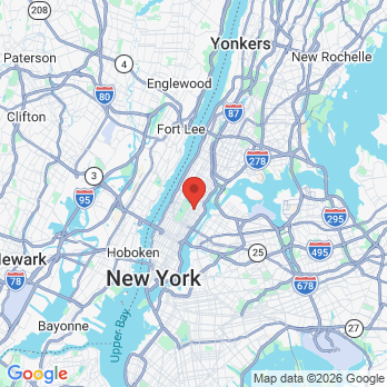 Map to Sherman Orthodontics office in Manhattan, NY