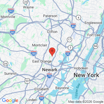 Map to Dr. Lemuel Rodriguez office in Newark, NJ