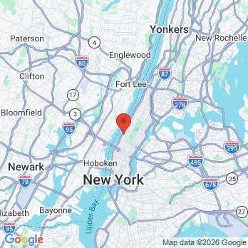 Map to Riverside Dental Care office in Manhattan, NY