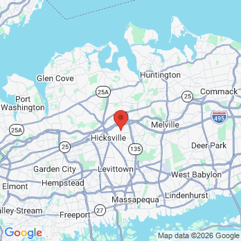 Map to National Dental Plainview office in Hicksville, NY