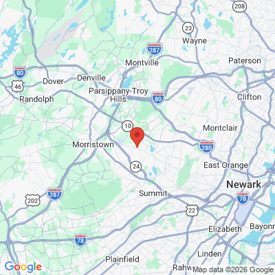 Map to  office in Florham Park, NJ