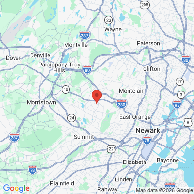 Map to  office in Livingston, NJ