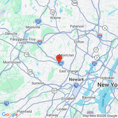 Map to  office in West Orange, NJ