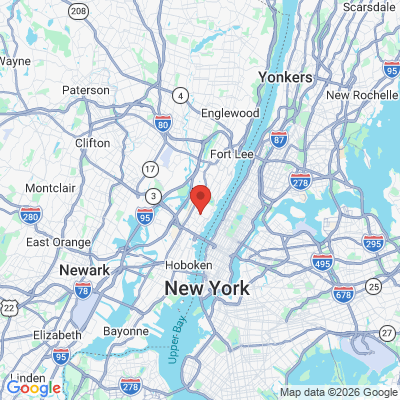Map to  office in West New York, NJ