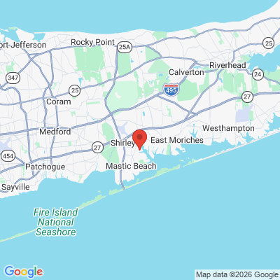 Map to  office in Mastic, NY