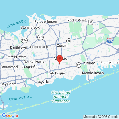 Map to  office in Medford, NY