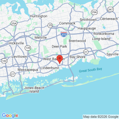 Map to  office in West Babylon, NY