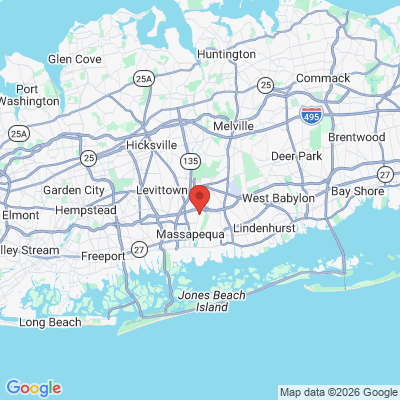 Map to  office in North Massapequa, NY