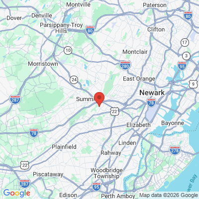 Map to  office in Springfield, NJ
