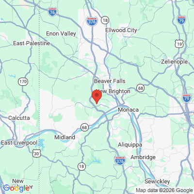 Map to  office in Beaver, PA