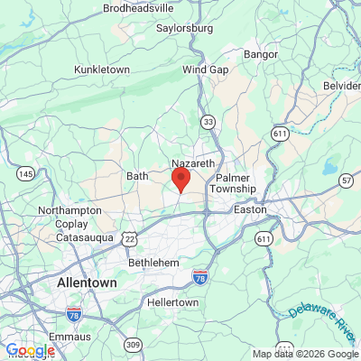 Map to  office in Nazareth, PA
