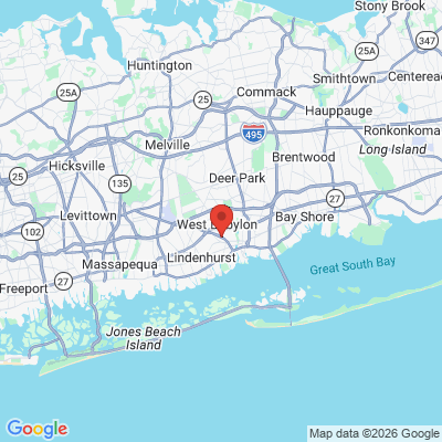 Map to  office in West Babylon, NY
