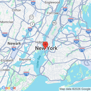 Map to hospitality office in New York, NY