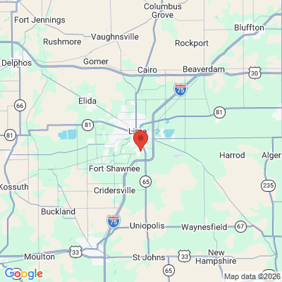 Map to  office in Lima, OH