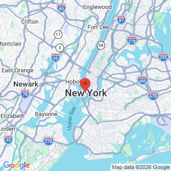 Map to Pearl Dental NYC office in Manhattan, NY