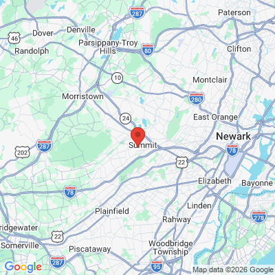 Map to  office in Summit, NJ