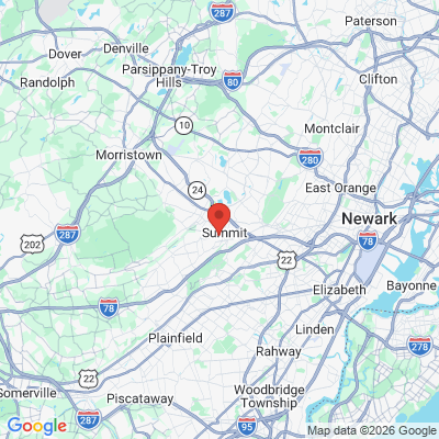 Map to  office in Summit, NJ