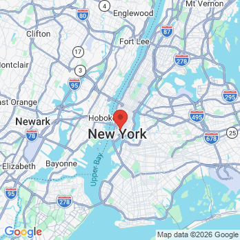 Map to Sunny Dental Care office in Manhattan, NY