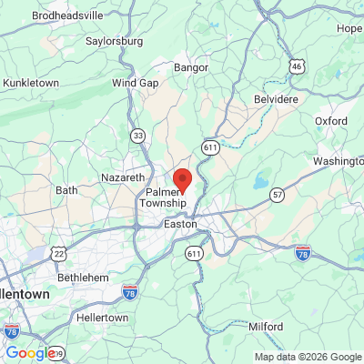 Map to  office in Easton, PA
