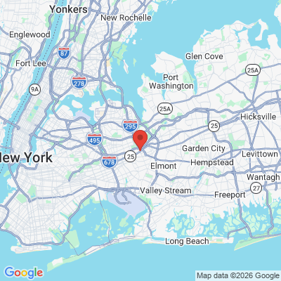 Map to 21 Century Cosmetic Dentistry office in Jamaica, NY