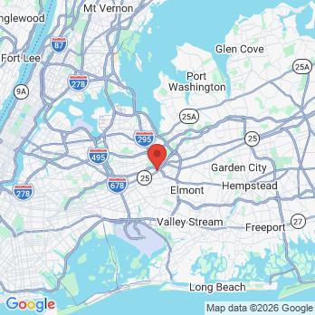 Map to 21 Century Cosmetic Dentistry office in Jamaica, NY