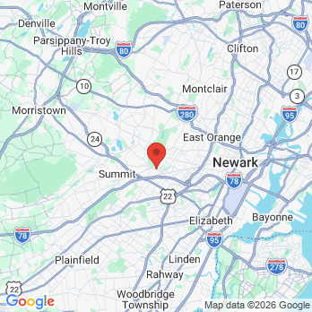 Map to Dr. Hal E. Solomon, DDS office in Millburn, NJ
