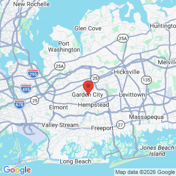 Map to Zen Dentistry Garden City office in Garden City, NY