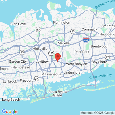 Map to  office in Farmingdale, NY