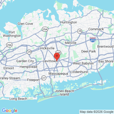 Map to  office in Bethpage, NY