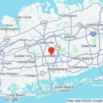 Map to Zen Dentistry Levittown office in Levittown, NY