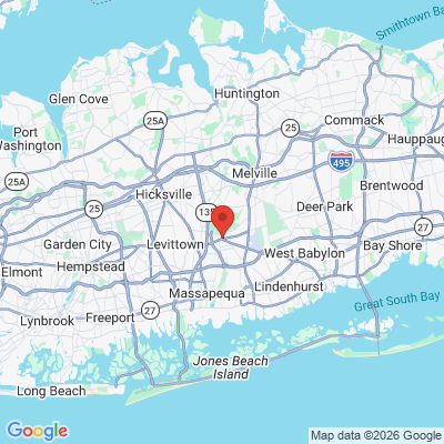 Map to  office in Farmingdale, NY