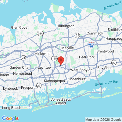 Map to  office in Farmingdale, NY