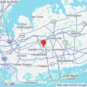 Map to Premier Endodontics of Long Island: Garden City office in Garden City, NY