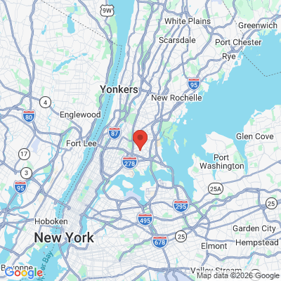 Map to  office in Bronx, NY
